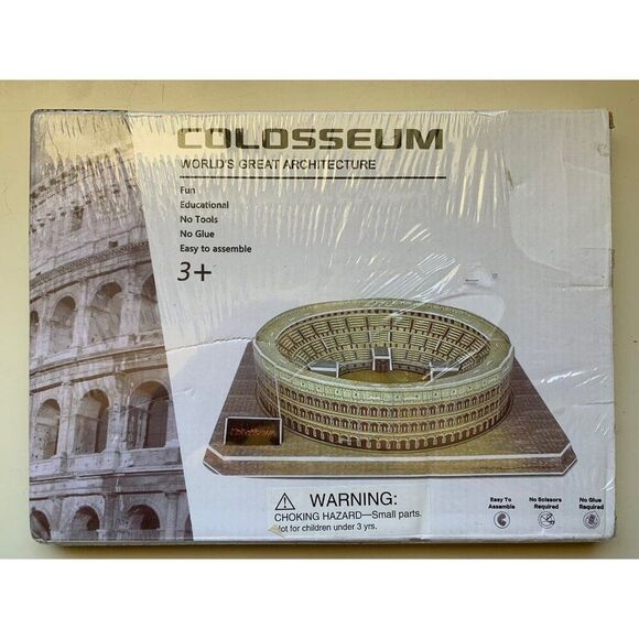 3D Puzzle - Roman Colosseum NEW World's Great Architecture Educational Series - Picture 2 of 3
